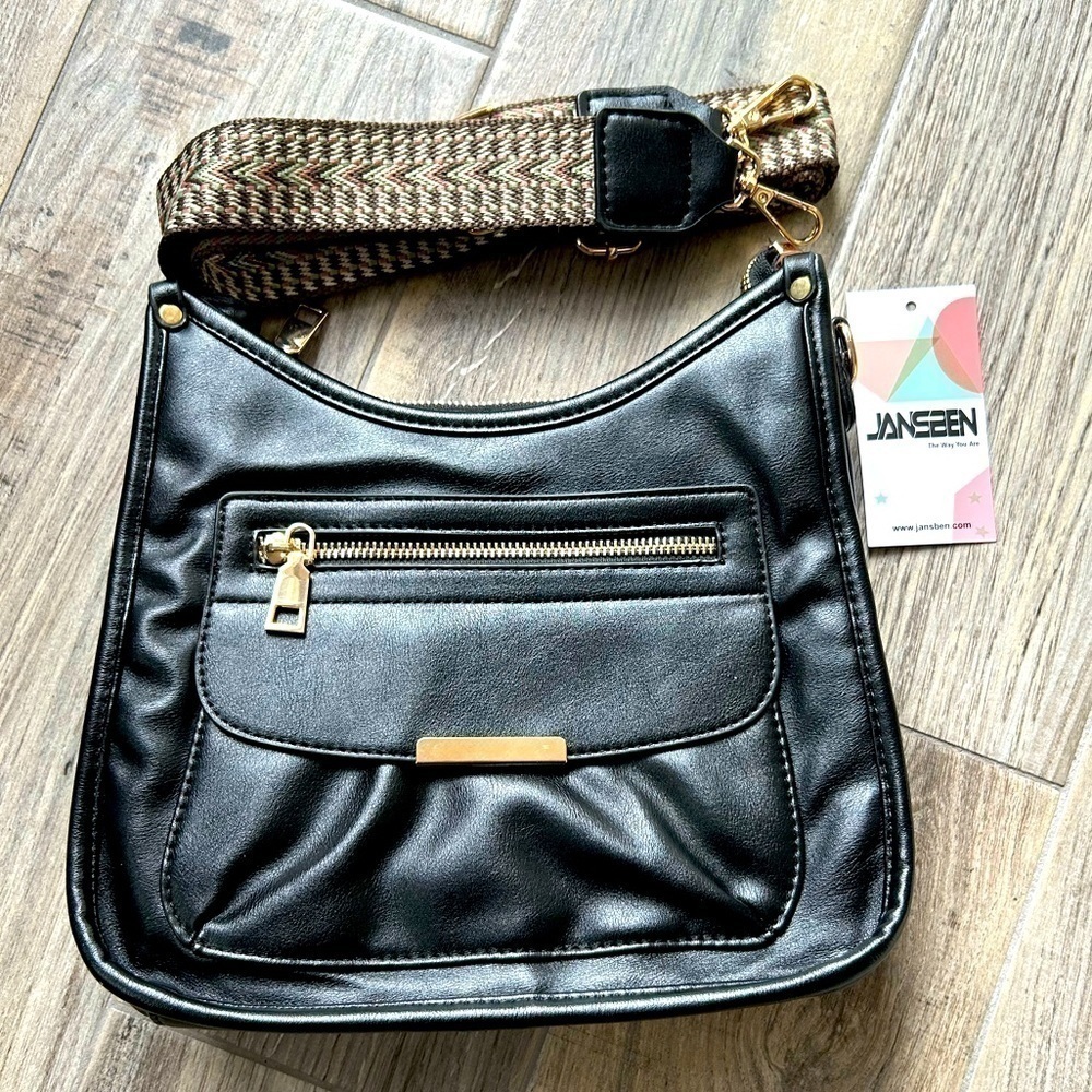 JANSBEN Vegan Leather Crossbody Bag - Picture 1 of 4